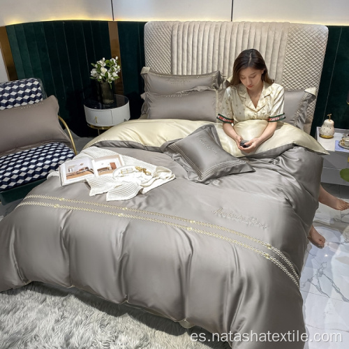 Juegos de cama de tencel de lujo doublelyer